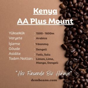 Kenya AA Plus Mount Yöresel Kahve