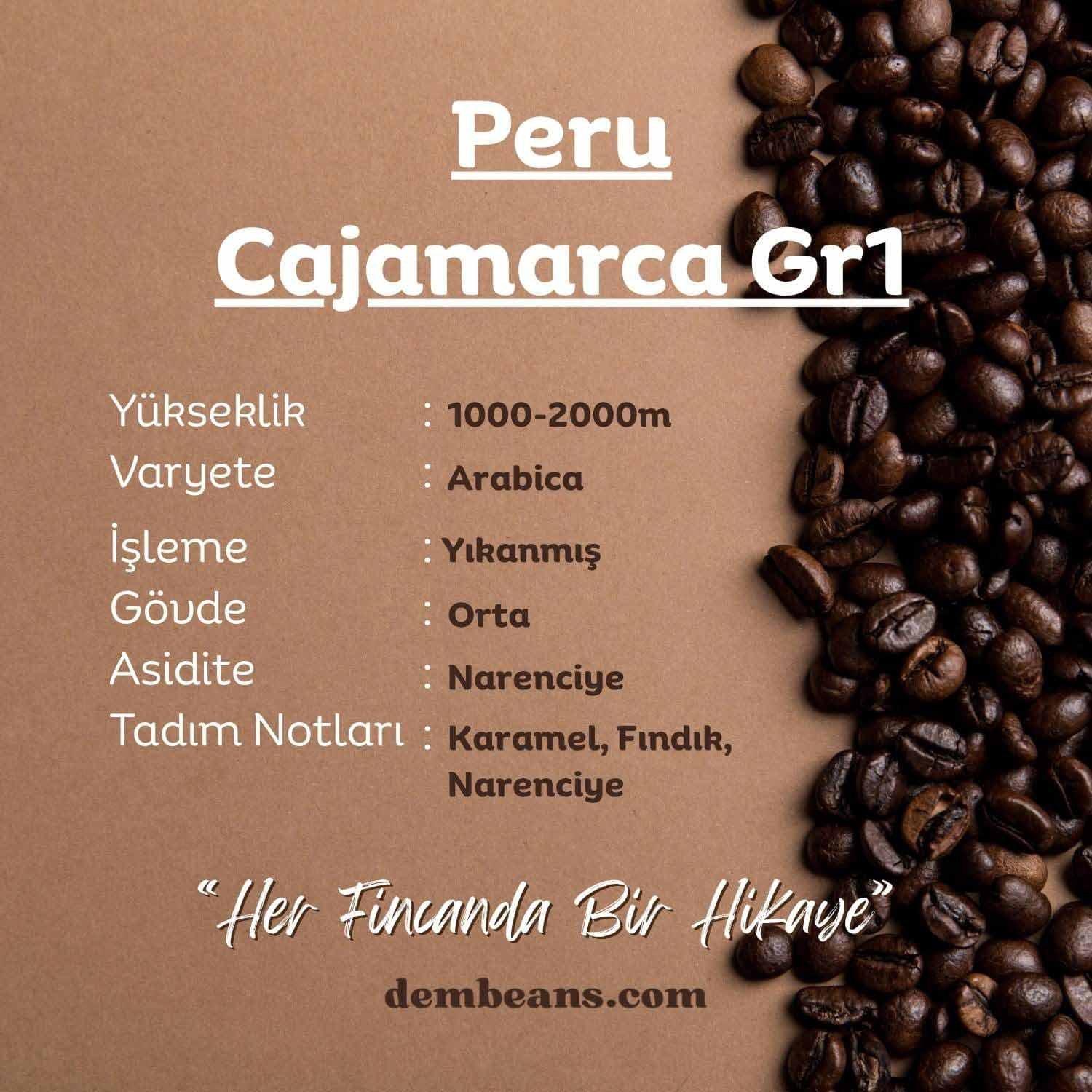 Peru Cajamarca Gr1 Yöresel Kahve Peru Cajamarca Gr1 Yöresel Kahve